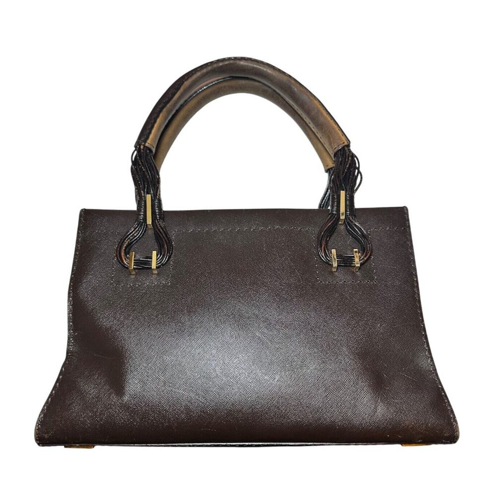 VBH Cruiser First Edition Vintage Brown Leather Satchel Top Handle Tote Bag